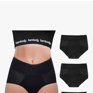 Black High-Waist Period Panties